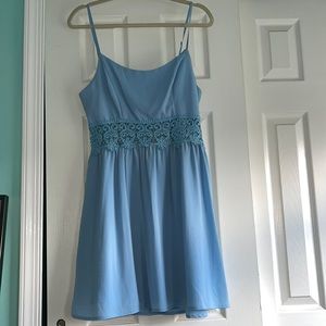 charlotte russee baby blue tank top dress